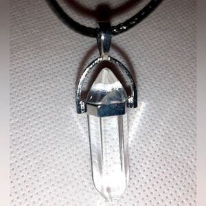NATURAL energy crystal pendant necklace for male or female